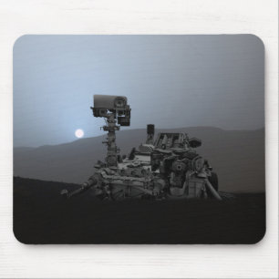 Sunset on Mars Curiosity Rover Mouse Pad