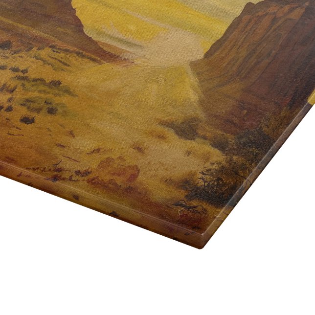 Sunset on Monument Valley, by Gary Poling Cutting Board (Corner)