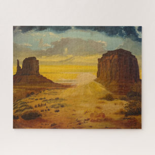 Sunset on Monument Valley, by Gary Poling Jigsaw Puzzle