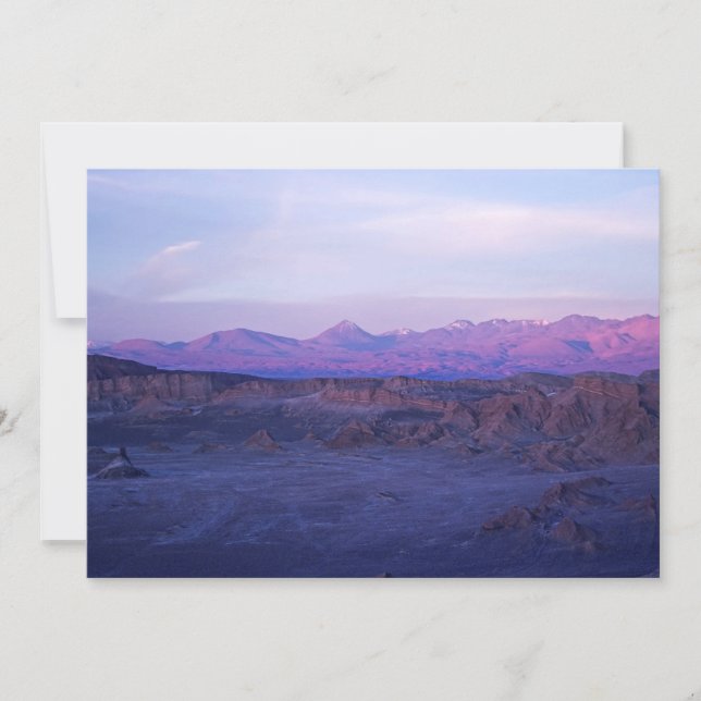 Sunset on Moon Valley - Chile Invitation (Front)