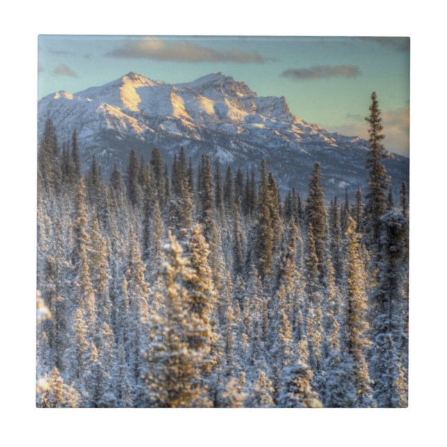 Sunset on Mount Fellows Ceramic Tile (Front)