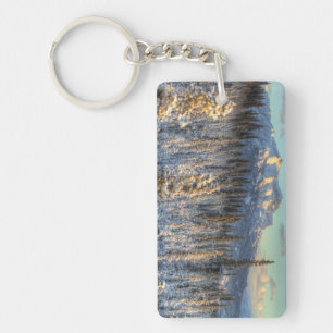 Sunset on Mount Fellows Key Ring