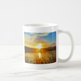 Sunset on mountain Lake Arrowhead Coffee Mug