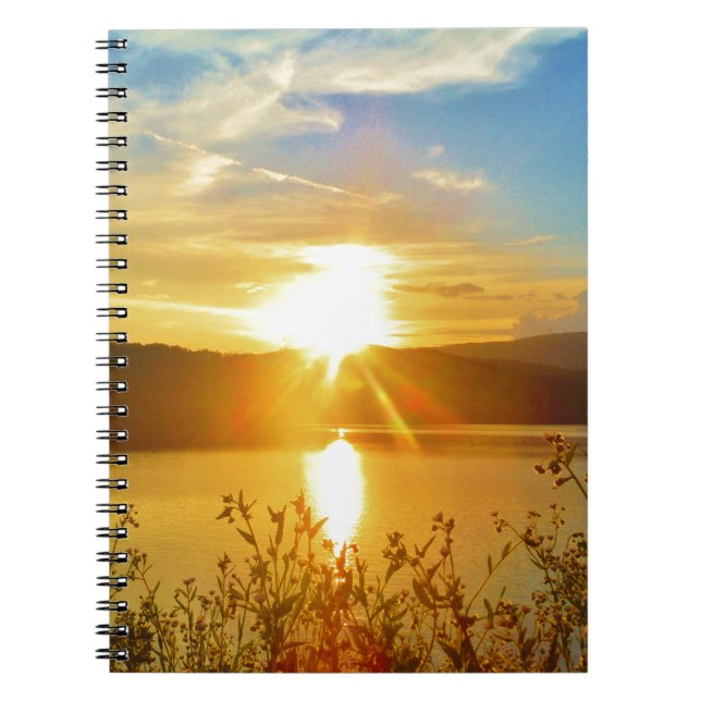 Sunset on mountain Lake Arrowhead Notebook (Front)