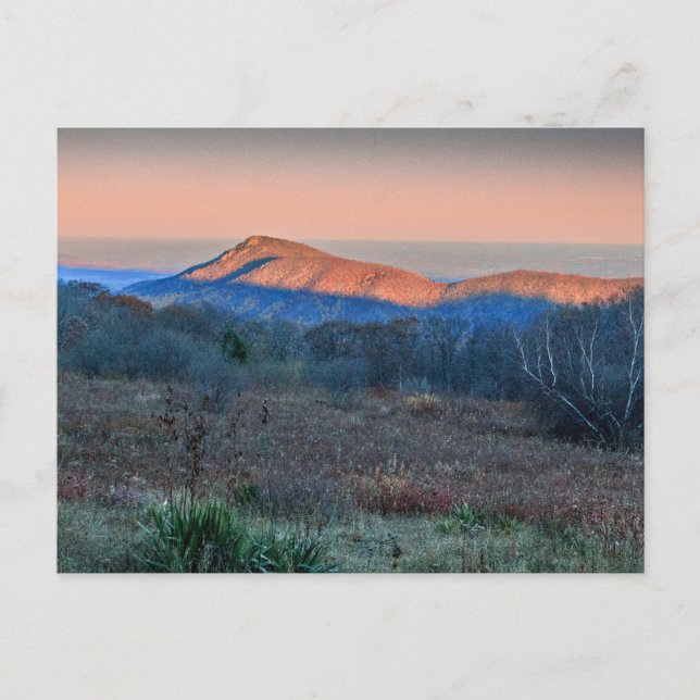 Sunset on Old Rag, Virginia Postcard (Front)