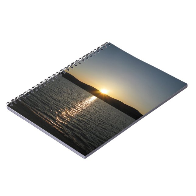 Sunset on Onota Lake: Vertical Notebook (Left Side)