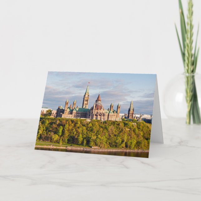 Sunset on Parliament Hill - Ottawa Card (Front)