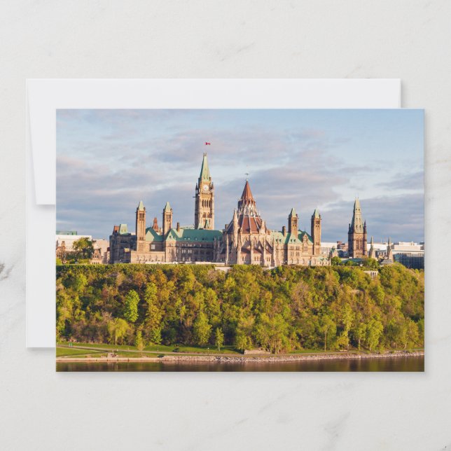 Sunset on Parliament Hill - Ottawa Invitation (Front)