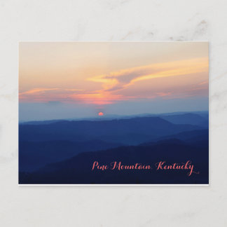 Sunset on Pine Mountain by JerseyFawn Postcard