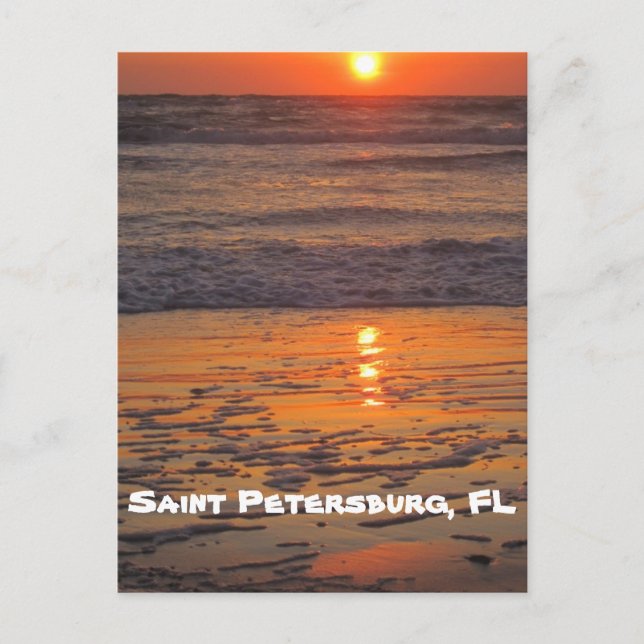 Sunset on Saint Pete Beach Postcard (Front)