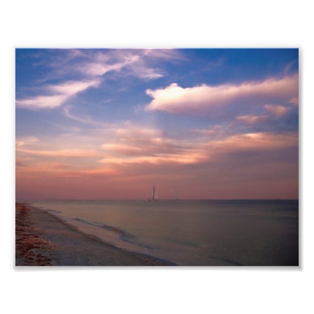 Sunset on Sanibel Island Photo Print (Front)