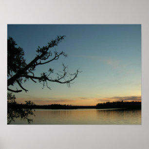 Sunset on Sawbill Lake Poster