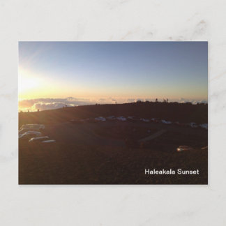 Sunset on Summit of Haleakala- Maui Hawaii Postcard