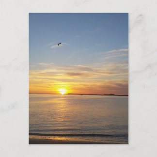 Sunset on Thanksgiving. Holiday Postcard