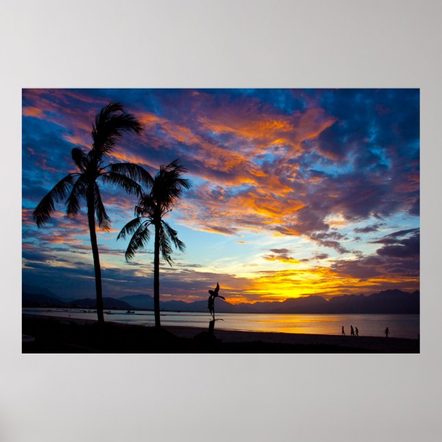 Sunset on the Bay of Danang, Vietnam, Poster (Front)