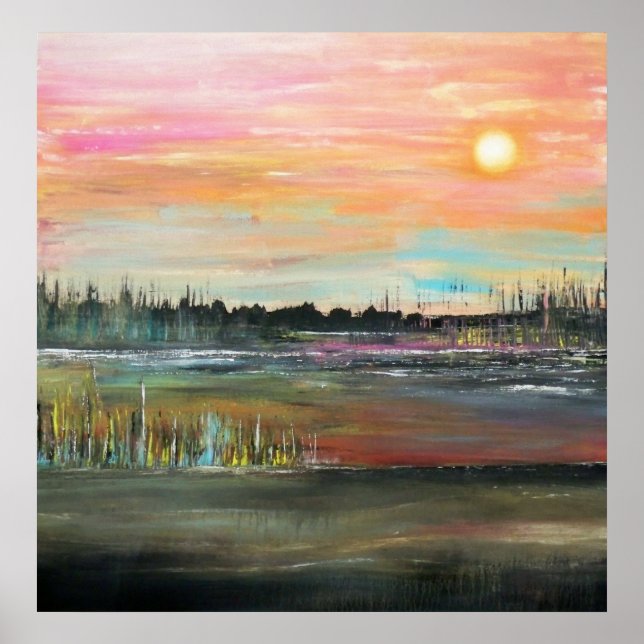 Sunset on the Bayou Poster (Front)