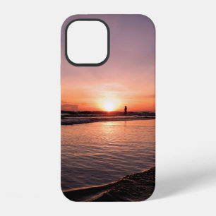 Sunset on the beach is dark light and be strong su iPhone 12 case