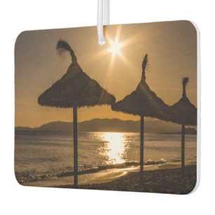 Sunset on the beach, Mallorca, Spain Car Air Freshener