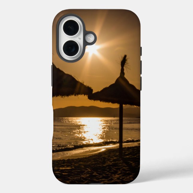 Sunset on the beach, Mallorca, Spain Case-Mate iPhone Case (Back)