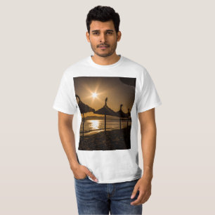 Sunset on the beach, Mallorca, Spain T-Shirt