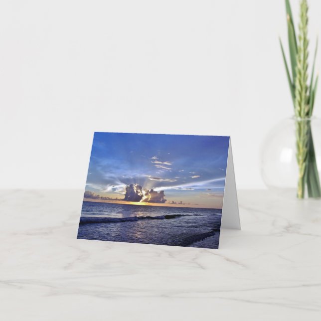 Sunset on the Beach Thank You Card (Front)