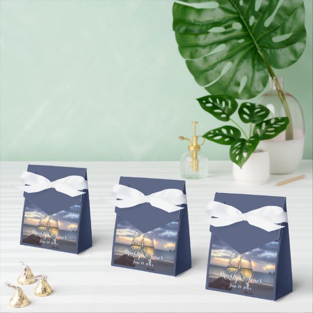 Sunset On The Beach Wedding Favour Boxes (Multiple)