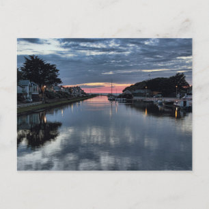 Sunset on the Bude Canal. Postcard