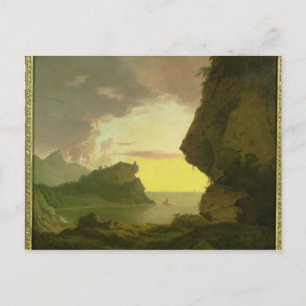 Sunset on the Coast near Naples, c.1785-90 Postcard