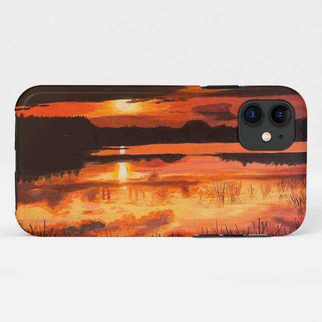 Sunset on the Everglades, by Gary Poling Case-Mate iPhone Case (Back (Horizontal))