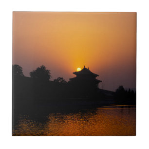 Sunset on the Forbidden city - Beijing, China Ceramic Tile