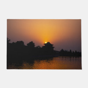 Sunset on the Forbidden city - Beijing, China Doormat