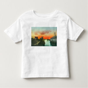 Sunset on the Harbour ViewStockton, CA Toddler T-Shirt
