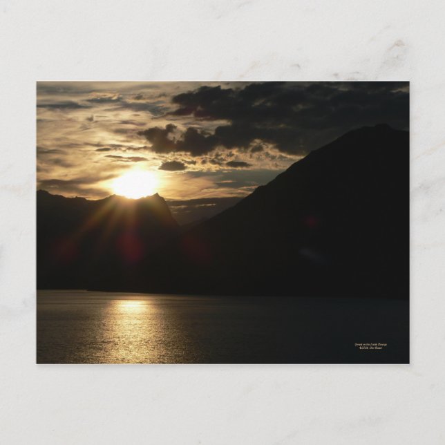 Sunset on the Inside Passage Postcard (Front)