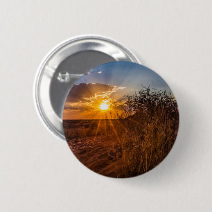 Sunset on the Kalahari desert, Namibia 6 Cm Round Badge