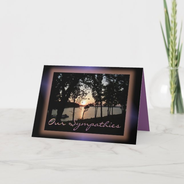 Sunset on the Lake-customise any occasion Card (Front)