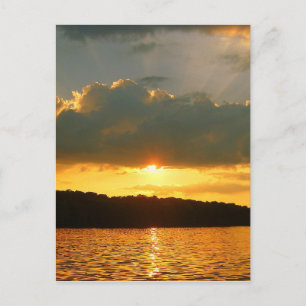 Sunset on the Lake Postcard