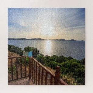 Sunset on the Mediterranean Sea Jigsaw Puzzle
