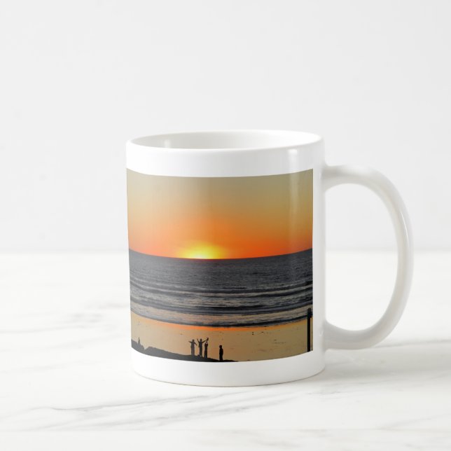 Sunset On The Ocean art photo coffee cup mug (Right)