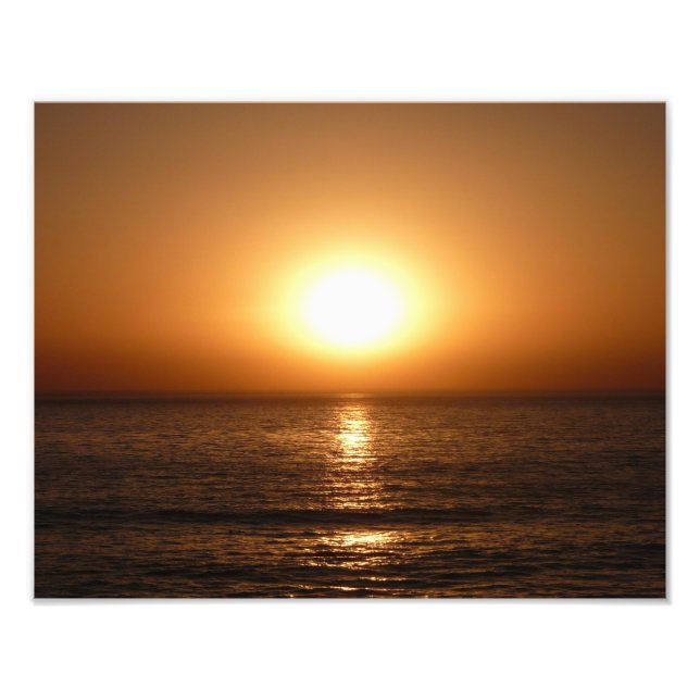 Sunset on the Ocean Beach, San Diego Photo Print (Front)
