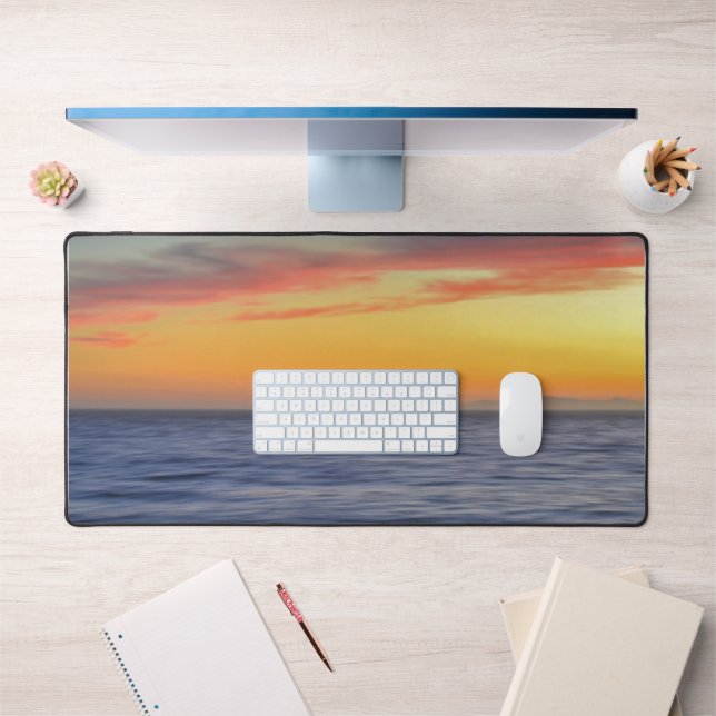 Sunset on the Ocean Beach Style Desk Mat (Office 1)