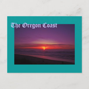 Sunset on the Oregon Coast Postcard