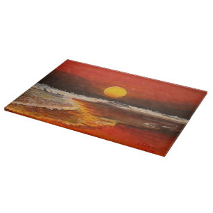 Sunset on the Pacific, by Gary Poling Cutting Board