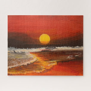 Sunset on the Pacific, by Gary Poling Jigsaw Puzzle