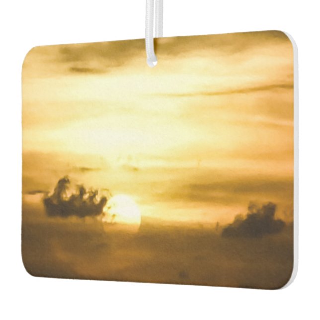 Sunset On The Pacific Ocean Car Air Freshener (Left)
