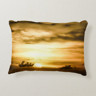Sunset On The Pacific Ocean Decorative Cushion