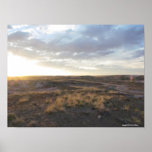 Sunset on the Petrified Forest Poster
