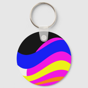 Sunset on the sea key ring