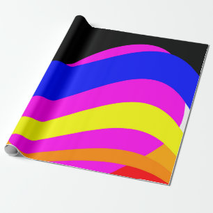 Sunset on the sea wrapping paper