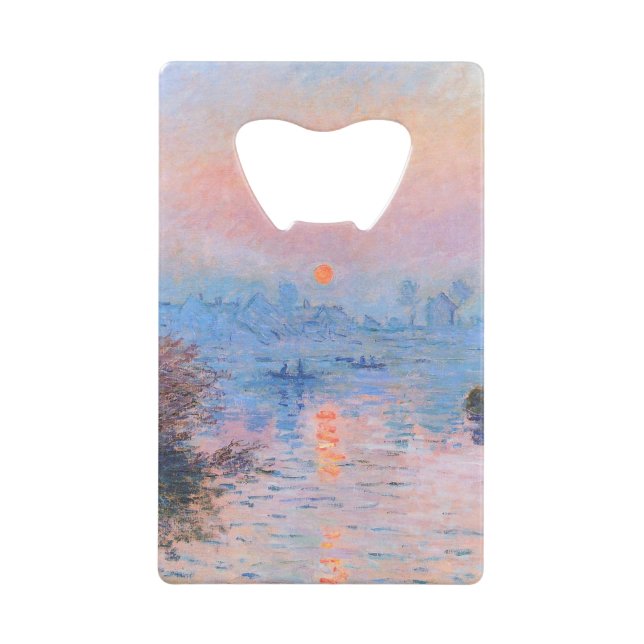 Sunset on the Seine Claude Monet    (Front)