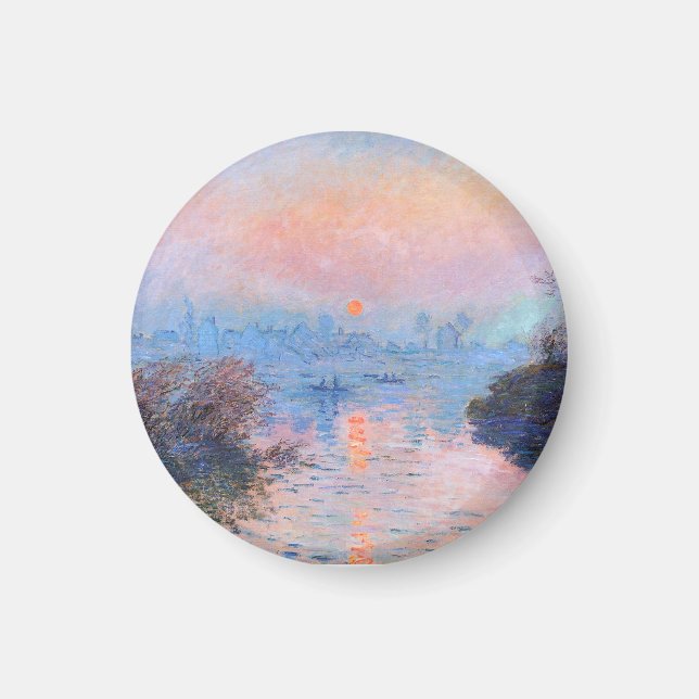 Sunset on the Seine Claude Monet   Magnet (Front)